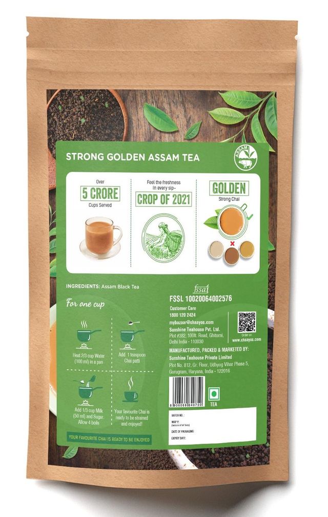 Chaayos Gold Strong Golden Assam Black Tea