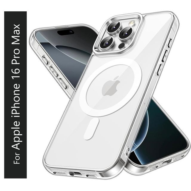 Kwine Case Apple iPhone 16 Pro Max Back Cover - Magsafe Case - Transparent