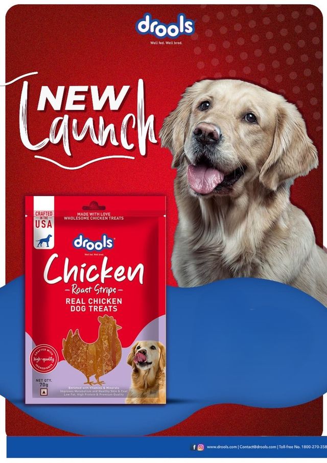 Drools Chicken Roaststrips Dog Treats | Best For Training & Bonding | For Puppy & Adult