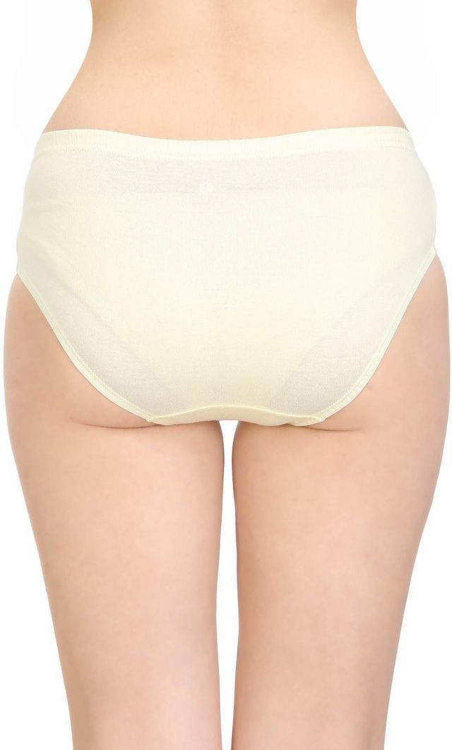 Bodycare Women Panty Plain Classic 100% Cotton Mid Rise | Assorted - L