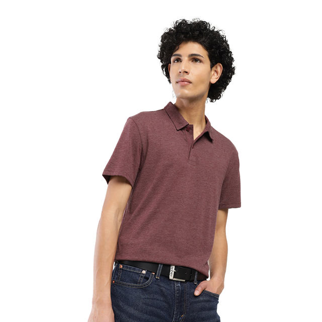 Levi's Men's Poly Cotton Polo T-shirt | Wine - XL