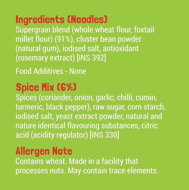 Slurrp Farm Millet Noodles - Mild Masala | No Maida and Not Fried 192 g Combo