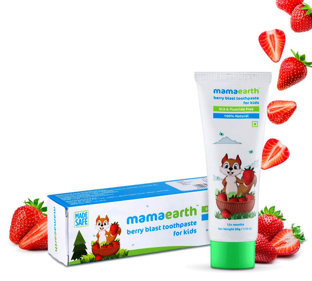 Mamaearth Natural Berry Blast Kids Toothpaste Baby | 1+ years