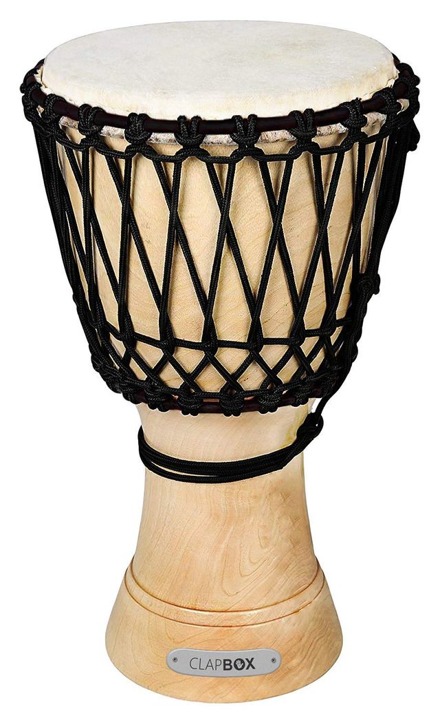 Clapbox Djembe - Mango Wood (10 Inches, Natural)