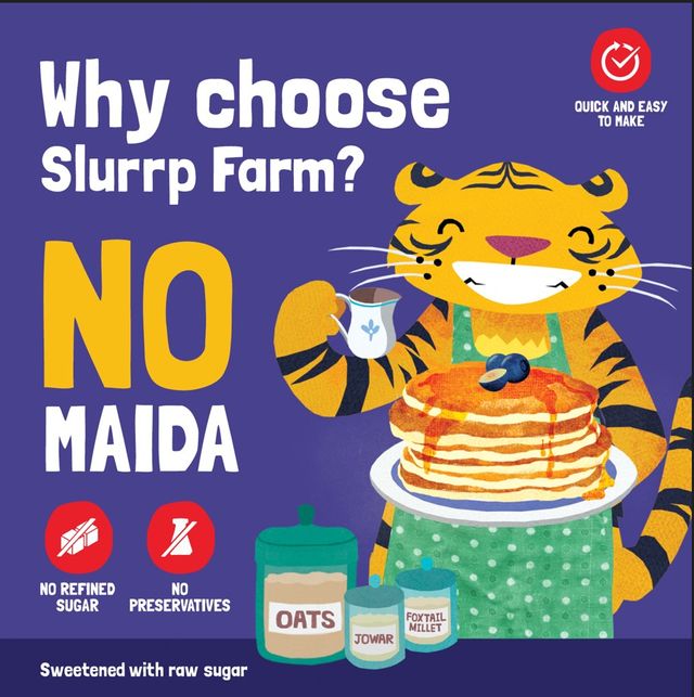 Slurrp Farm Millet Eggless Pancake Mix With Blueberries No Maida, Healthy Breakfast For Kids & Adults, 150 Gm(150gms) & Slurrp Farm Millet Eggless Pancake Mix With Chocolate No Maida, Healthy Breakfast For Kids & Adults, 150 Gm(150gms) Combo