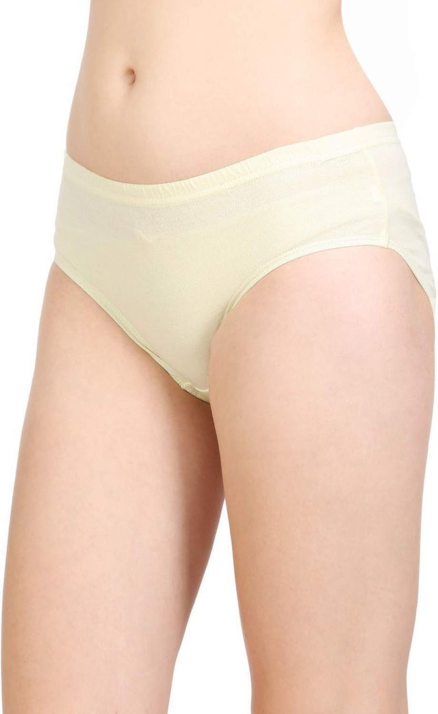 Bodycare Women Panty Plain Classic 100% Cotton Mid Rise | Assorted - L