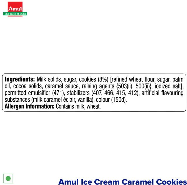 Amul Caramel Cookies Ice Cream