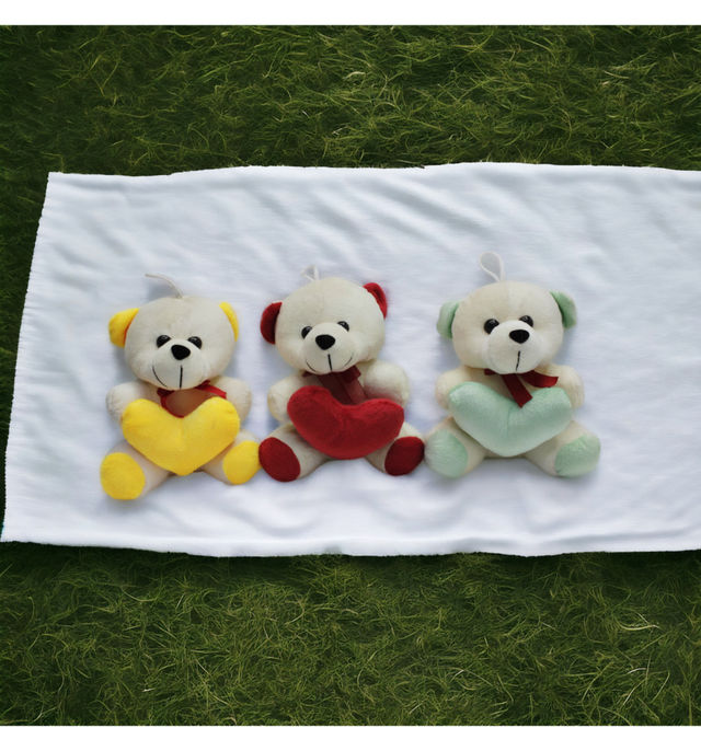 Tomuncle Romantic Teddy with Heart (Colour May Vary)