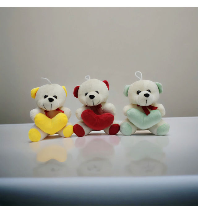 Tomuncle Romantic Teddy with Heart (Colour May Vary)