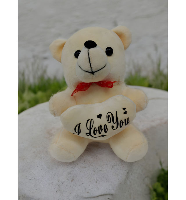 Tomuncle Romantic Teddy with Heart (Colour May Vary)
