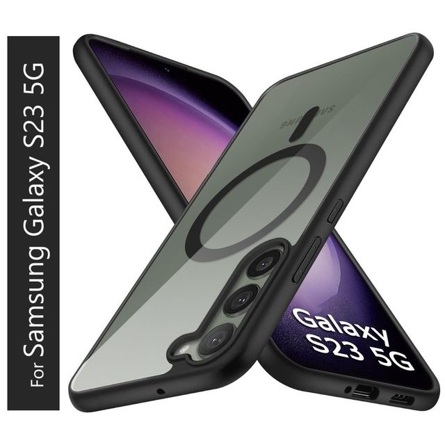 Kwine Case Samsung Galaxy S23 5G Back Cover - Magsafe Case - Black