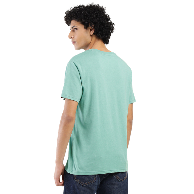 Levi's Men's Poly Cotton Round Neck T-shirt | Light Green - M