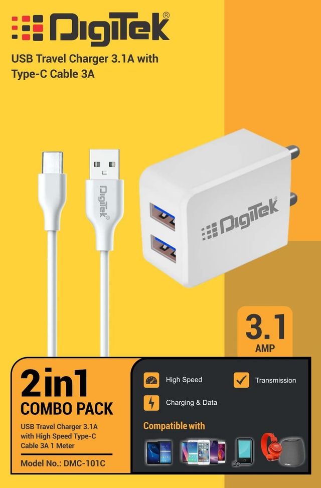Digitek Charger USB Travel 3.1A DMC 101 C