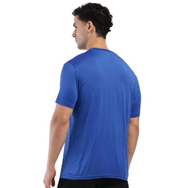 Levi's Men's 100% Polyester Round Neck T-shirt | Cobalt Blue - L