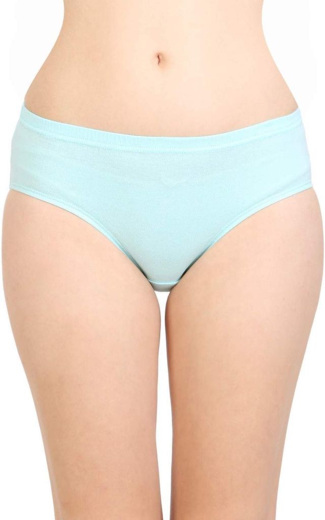 Bodycare Women Panty Plain Classic 100% Cotton Mid Rise | Assorted - L