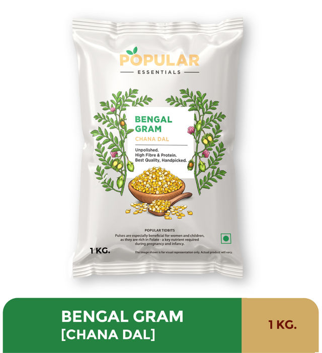 Popular Essentials Chana Dal (Un-Polished)