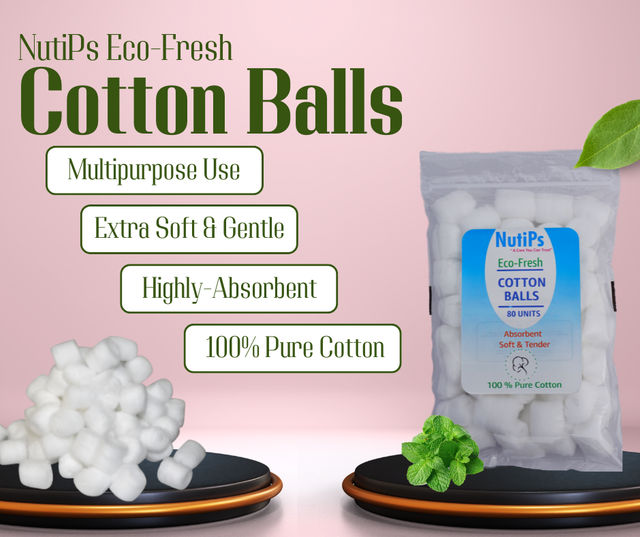 Nutips Eco-Fresh Cotton Balls