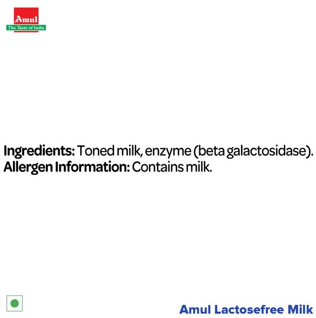 Amul Lactose Free Milk (Tetra Pack) 250 ml Combo