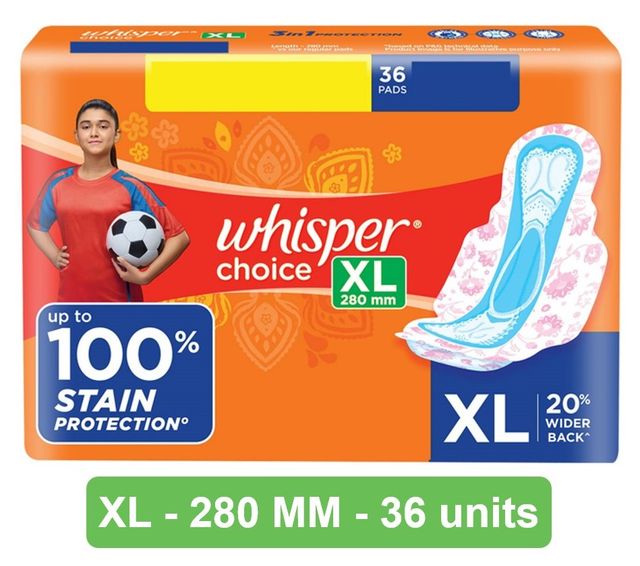 Whisper Choice XL Sanitary Pads