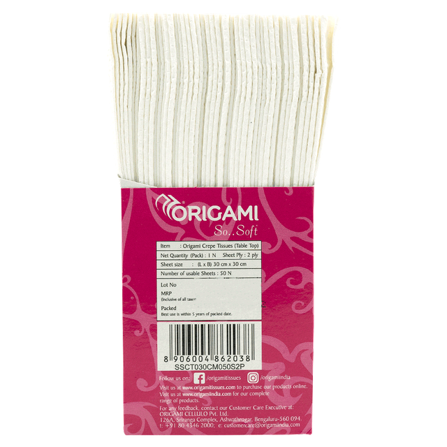 Origami So..Soft Napkins 2 Ply Plain