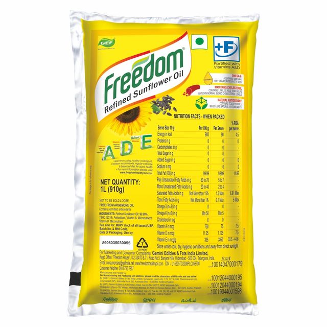 Aashirvaad Superior MP Atta(5kg), Freedom Refined Sunflower Oil(1l) & Parrys White Label Sugar(1kg) Combo