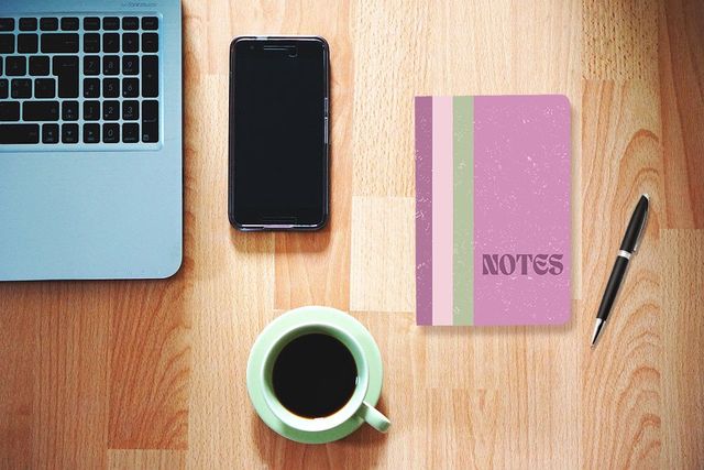 Journo By Drawguud 70 Gsm A5 Notebook : Ruled |120 Pages (Purple Notes)