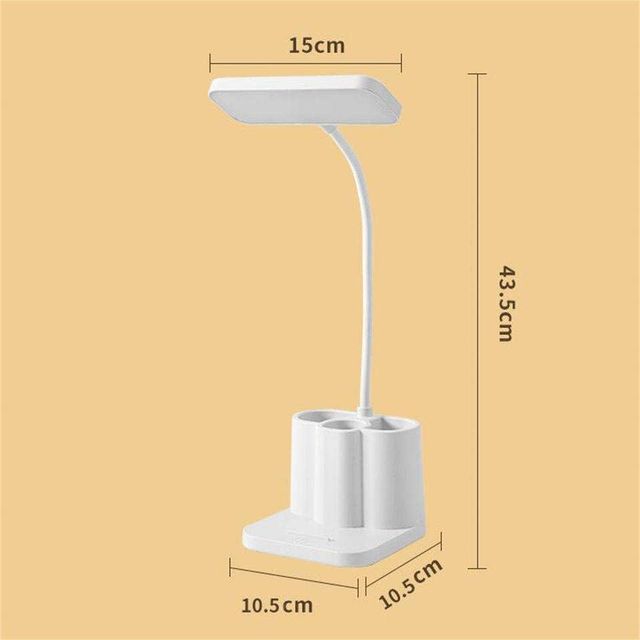 Desidiya 3-Color Rechargeable Rectangular Led Desk Lamp