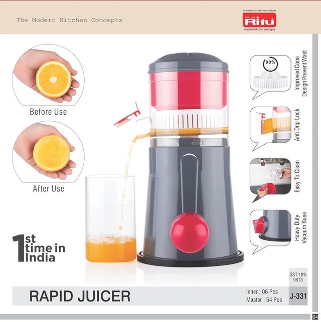 Ritu Rapid Juicer (Colour May Vary)