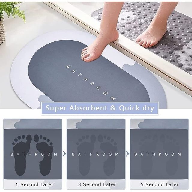 Daluci Rubber Bathroom Mat For Non-Slip Safety and Comfort|Multicolour