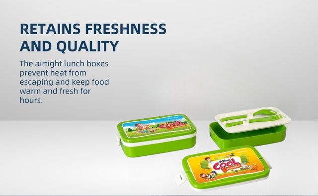 Varmora Flat Kids Lunch Box - Assorted | 450ml