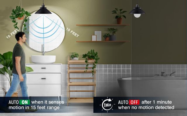 Halonix 10W B22 Auto-On Auto Off Motion Sensor, White Led Bulb