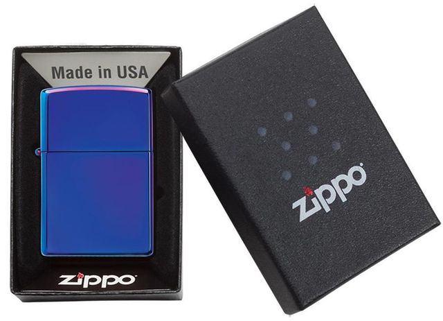 Zippo Windproof Wpl High Polish Indigo Lighter
