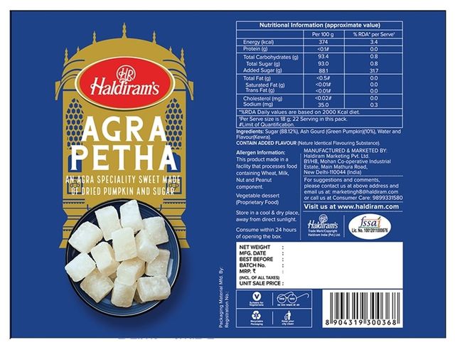 Haldiram's Agra Petha 350 g Combo