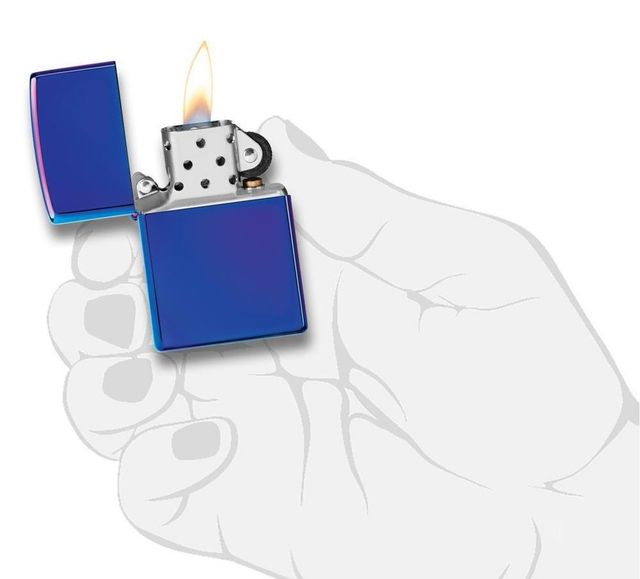 Zippo Windproof Wpl High Polish Indigo Lighter