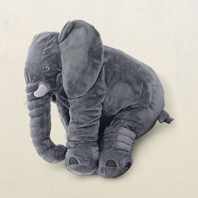 DearJoy Elephant Shaped Baby Pillow - Grey