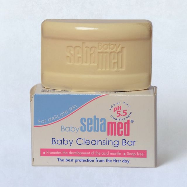 Sebamed Cleansing Bar pH 5.5 Baby Soap For Kids | White | 1 month - 6 years