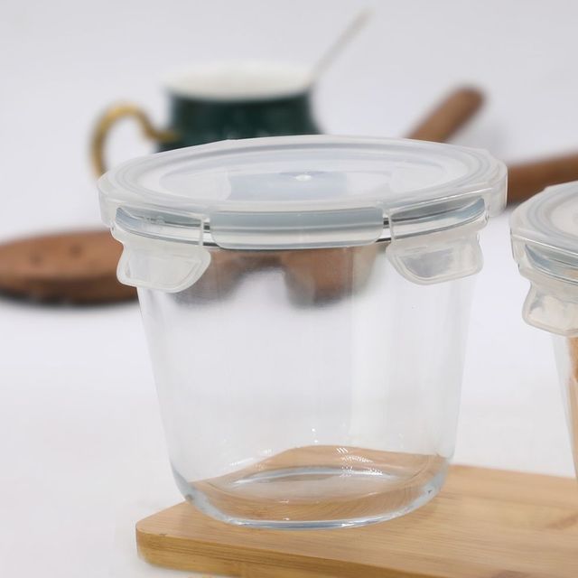 Sanjeev Kapoor Parka Borosilicate Round Container 750 Ml - Set Of 2 Pcs