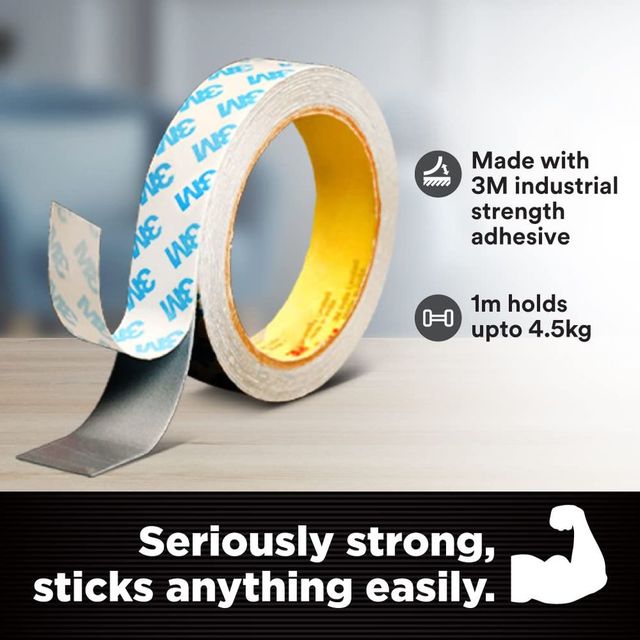 Scotch Double Sided Foam Tape for Mounting | 24 mm x 3 m 1 PIECE