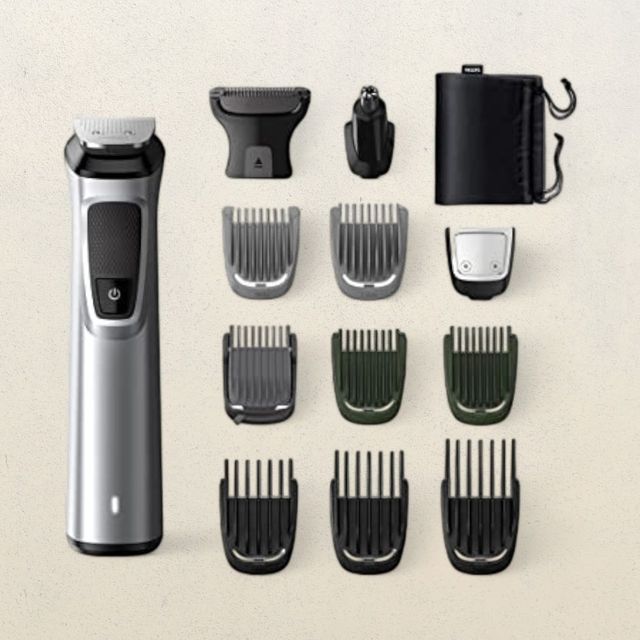 Philips India's No.1 Men's Trimmer|13-in-1 Kit - Face,Body&Private Parts|120 Min Runtime|MG7715/65