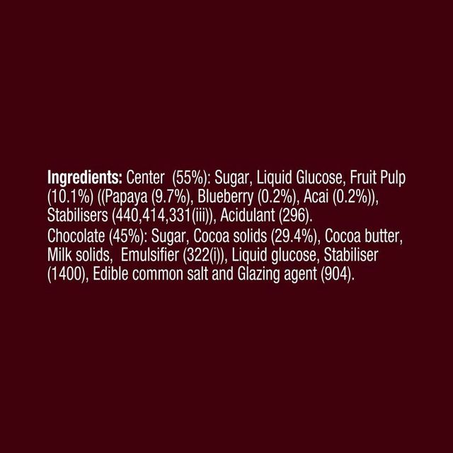 Hershey's Exotic Dark Blueberry And Acai Chocolates Share Bag 33.3 g Combo