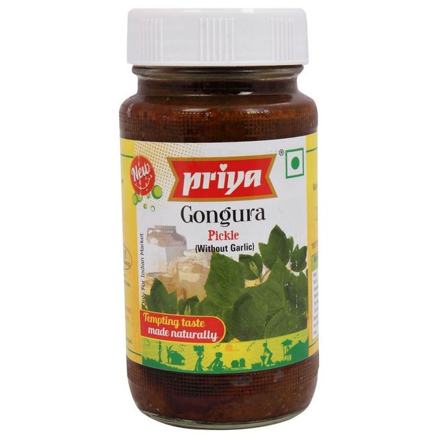 Priya Pickle - Gongura | Without Garlic