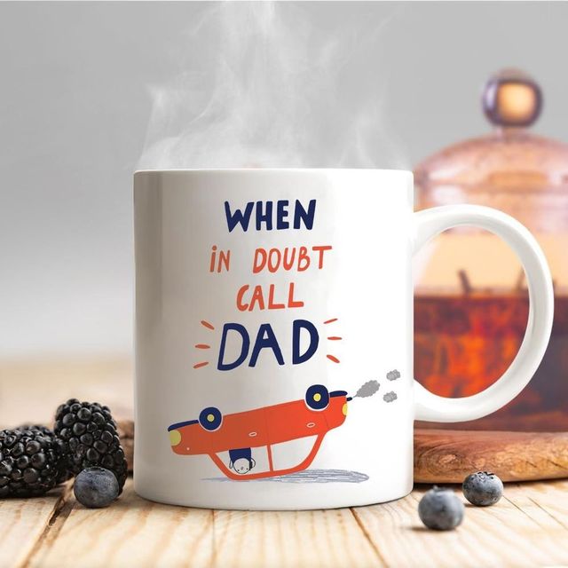 Party Propz When In Doubt Call Dad Mug
