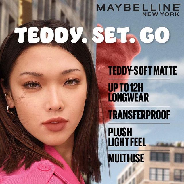 Maybelline New York Superstay Teddy Tint - Lip And Cheek Color - Coquettish