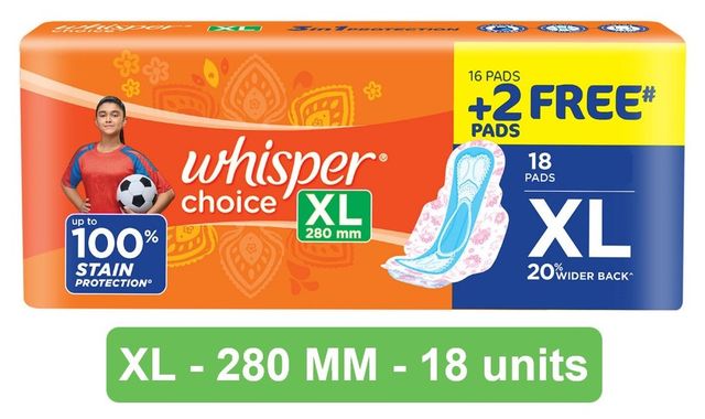 Whisper Choice XL Sanitary Pads