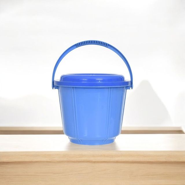Kuber Industries 5 L  Plastic Kitchen Storage Container with Handle & Lid | Blue
