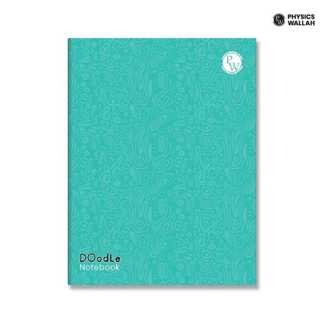 PW Doodle Notebook Set | 6 x 160 Pages, Mixed Formats (Single Line, 4 Line With gap, 1 cm Square)