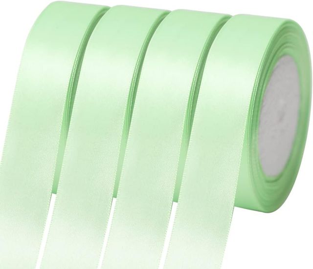 ABK Gift Ribbon Satin Role | 24 mm | 10 m | Single Colour pack (Colour May Vary)