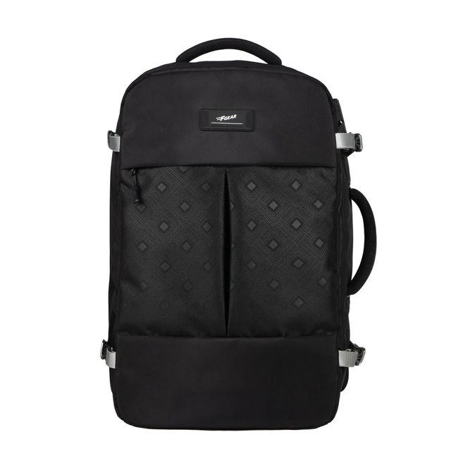 F Gear Unisex Solid Polyester 35 L Laptop Backpack | Black