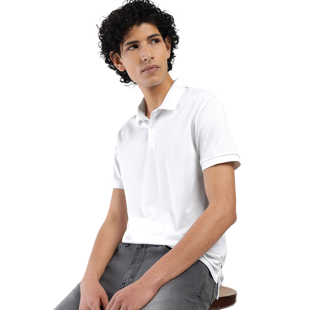 Levi's Men's 100% Polyester Polo T-shirt | White - S