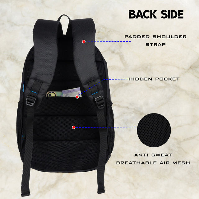 F Gear Unisex Solid Polyester 32 L Laptop Backpack | Black